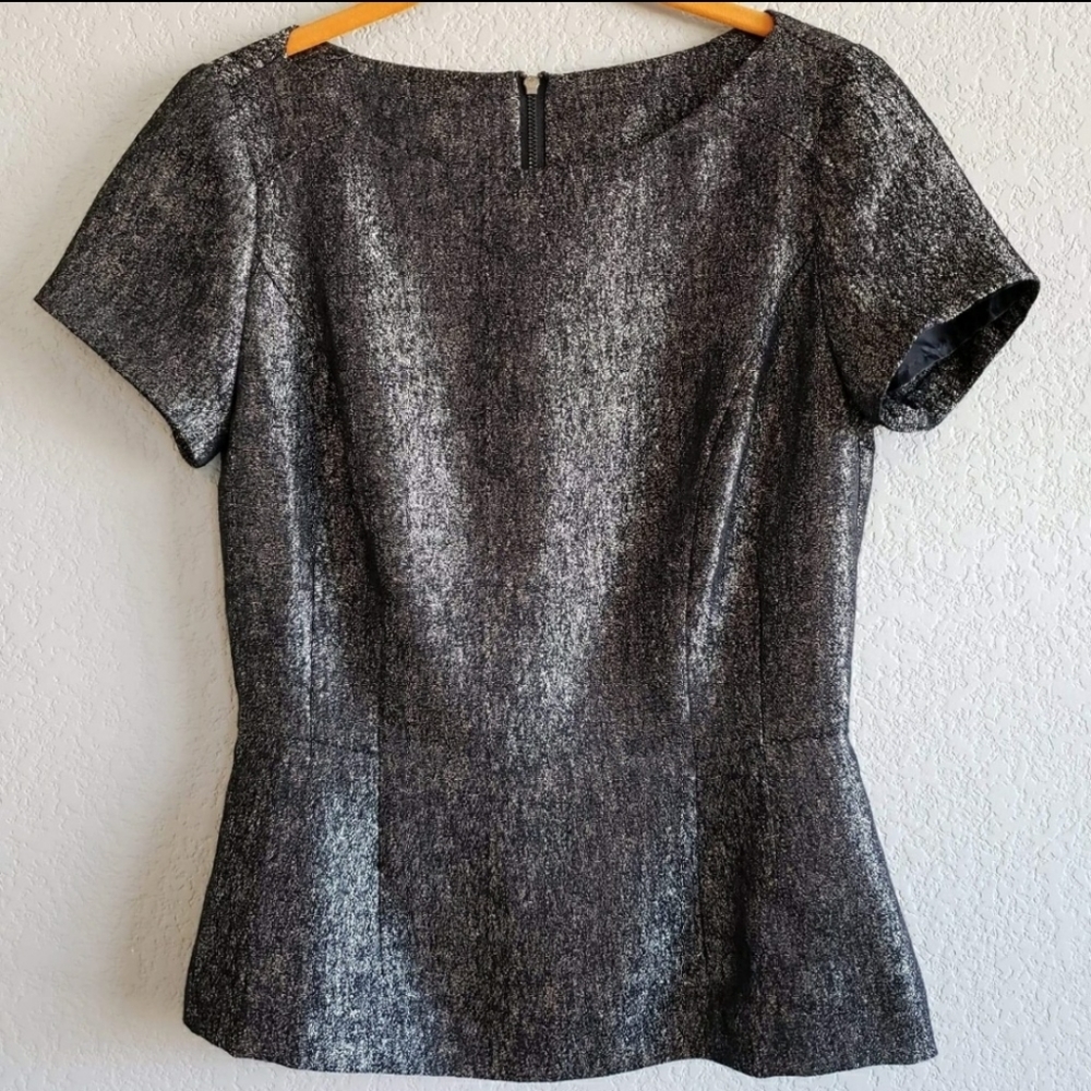 Metallic Peplum Top sz. XS